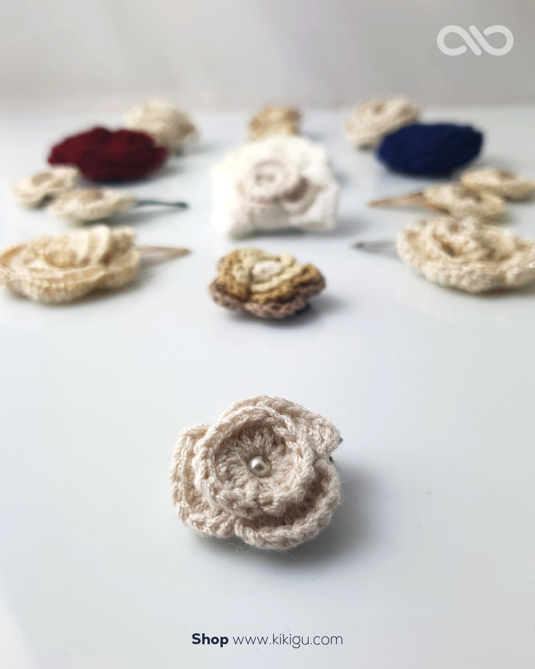 Flor de Crochet para Cabelo