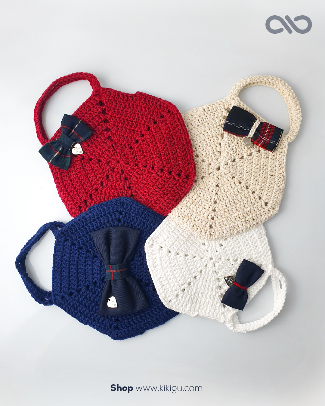 Bolsa Branca de Crochet – Feito à mão