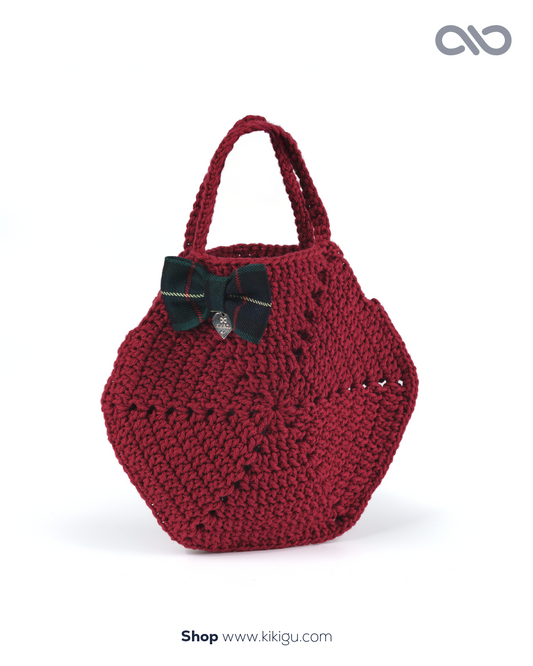 Bolsa Vermelha de Crochet – Feito à mão