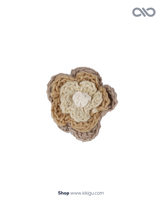 Flor de Crochet para Cabelo