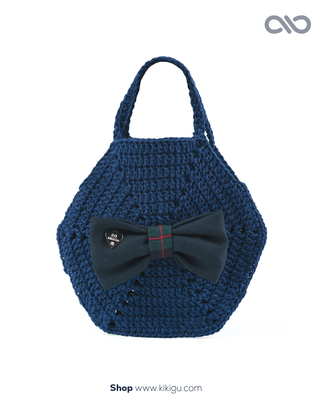 Bolsa Azul de Crochet – Feito à mão