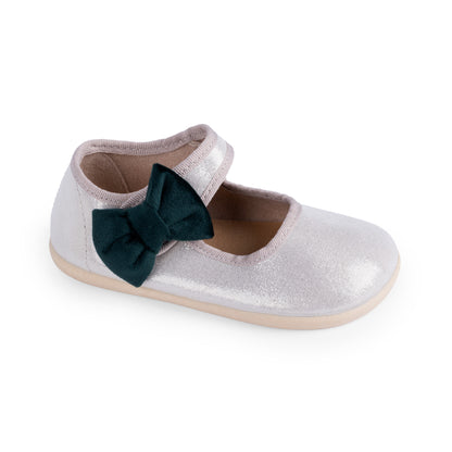 Laço veludo com aplique para decoração de sapatos