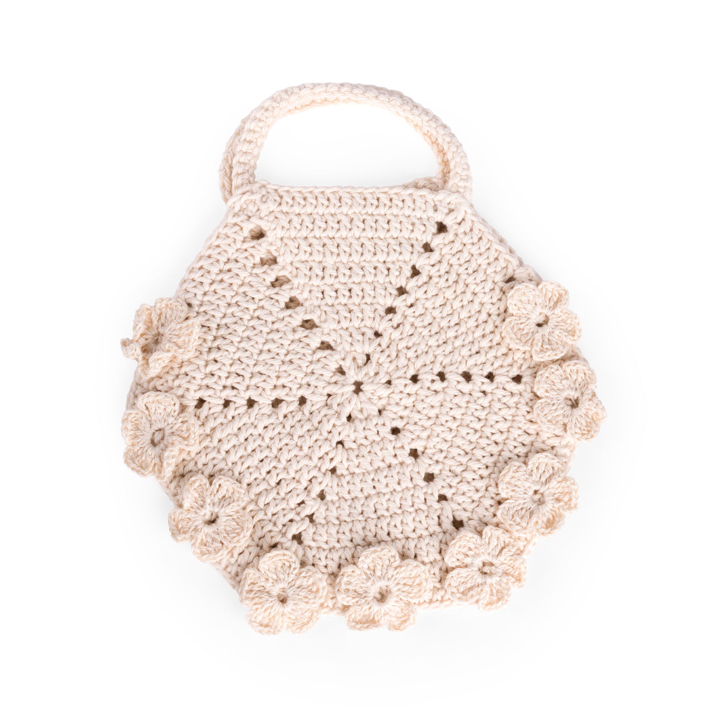 Bolsa Bege de Crochet – Feito à mão