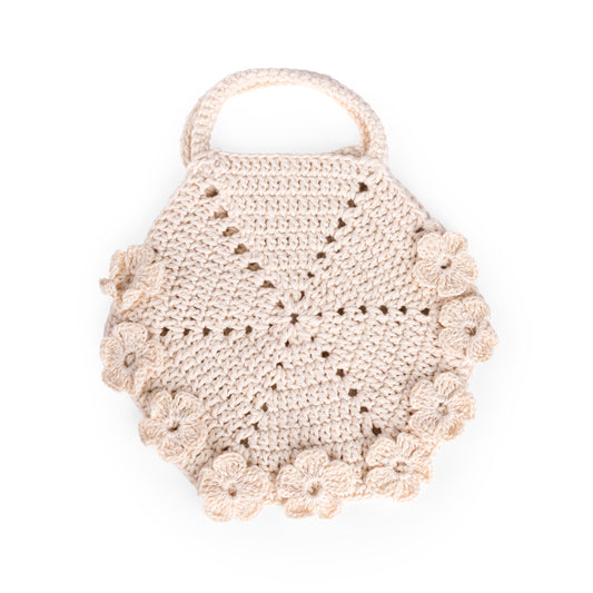 Bolsa Bege de Crochet – Feito à mão