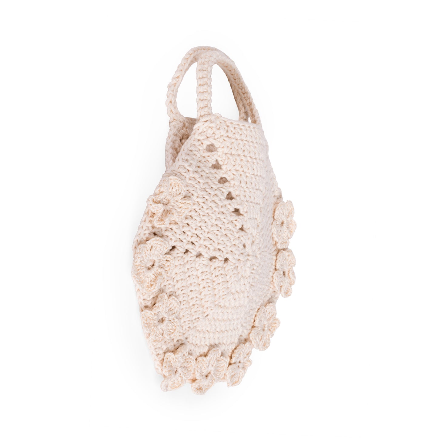 Bolsa Bege de Crochet – Feito à mão