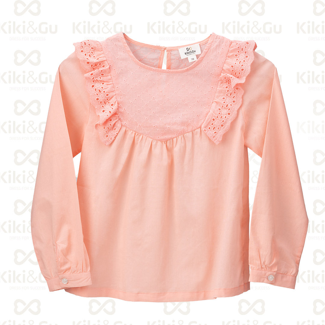 Blusa Menina - Bracara - Salmão