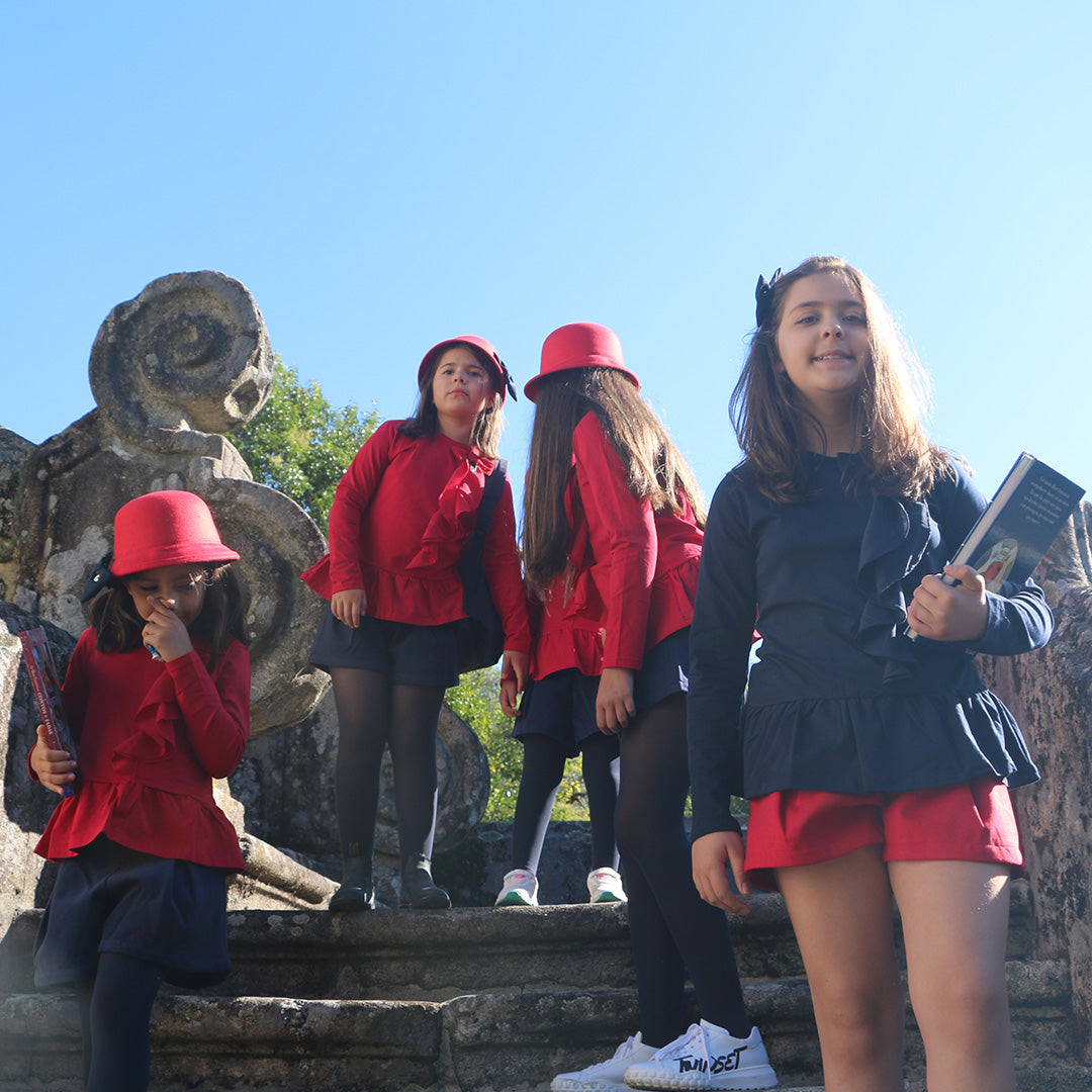 Calção Menina - Dornes – Vermelho