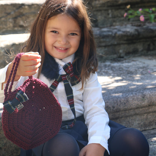 Bolsa Crochet – Ariel - Bordeaux