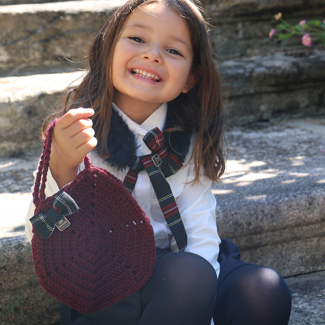 Bolsa Crochet – Ariel - Bordeaux